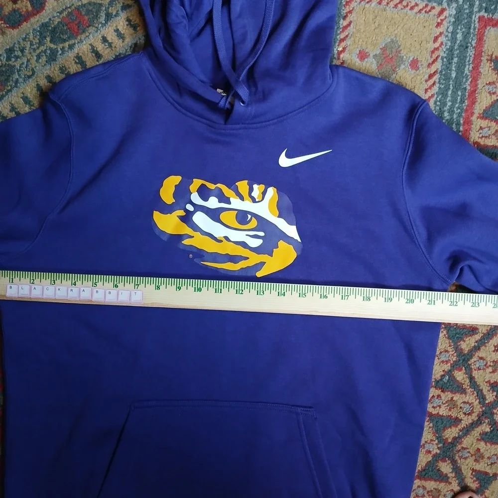 NWT Nike LSU Tigers Club Fleece Hoodie Purple Men's Medium‎ CK2621-547 Football